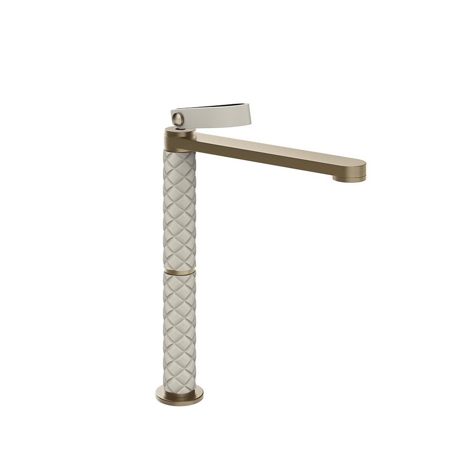 78404 Mitigeur Lavabo LACCETTO - Crème/finox Brushed Nickel