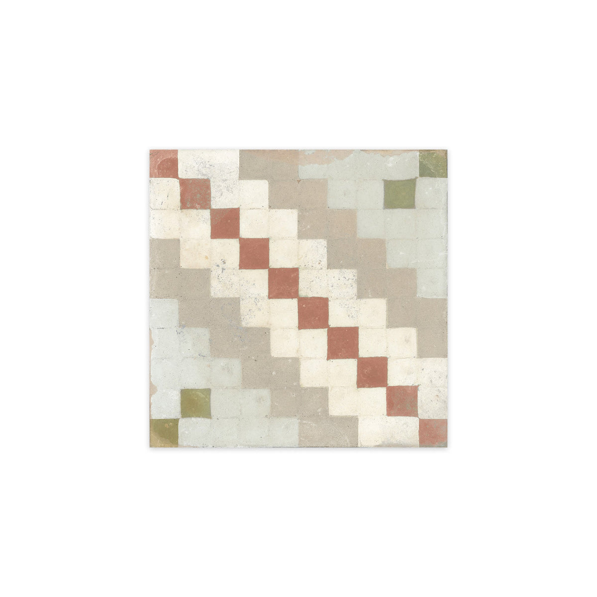 Carrelage Vintage effet Carreau ciment Multicolore Ardessa 22,3x22,3x0,9 cm Morava - Sol et mur intérieur Peronda