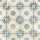 Carrelage Vintage effet Carreau ciment Bleu 45x45x0,95 cm Selvara - Sol et mur intérieur
