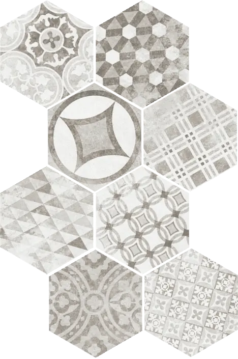 Hexatile Cement Cement Garden Grey Casa Serano