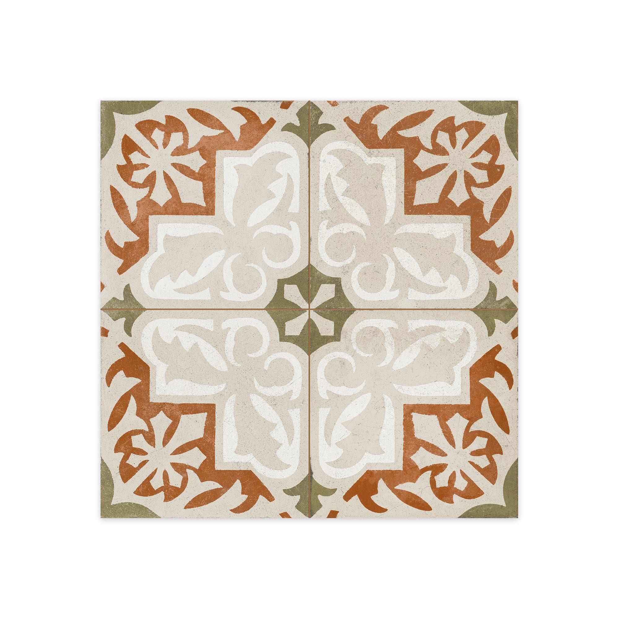 Carrelage Vintage effet Carreau ciment Multicolore Toletum 45x45x0,95 cm Ardina - Sol et mur intérieur Peronda