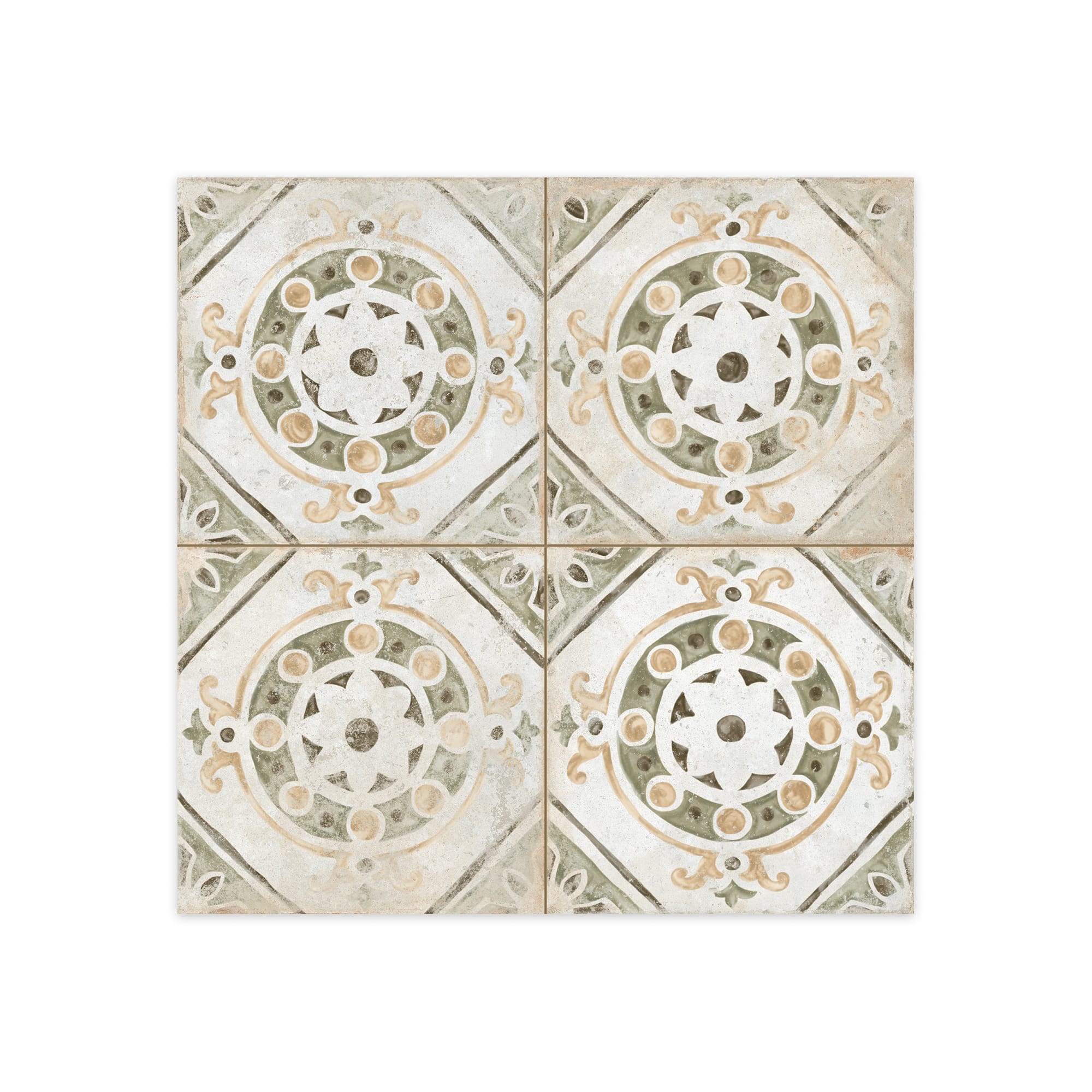 Carrelage Vintage effet Carreau ciment Multicolore Tingis 45x45x0,95 cm Velora - Sol et mur intérieur Peronda