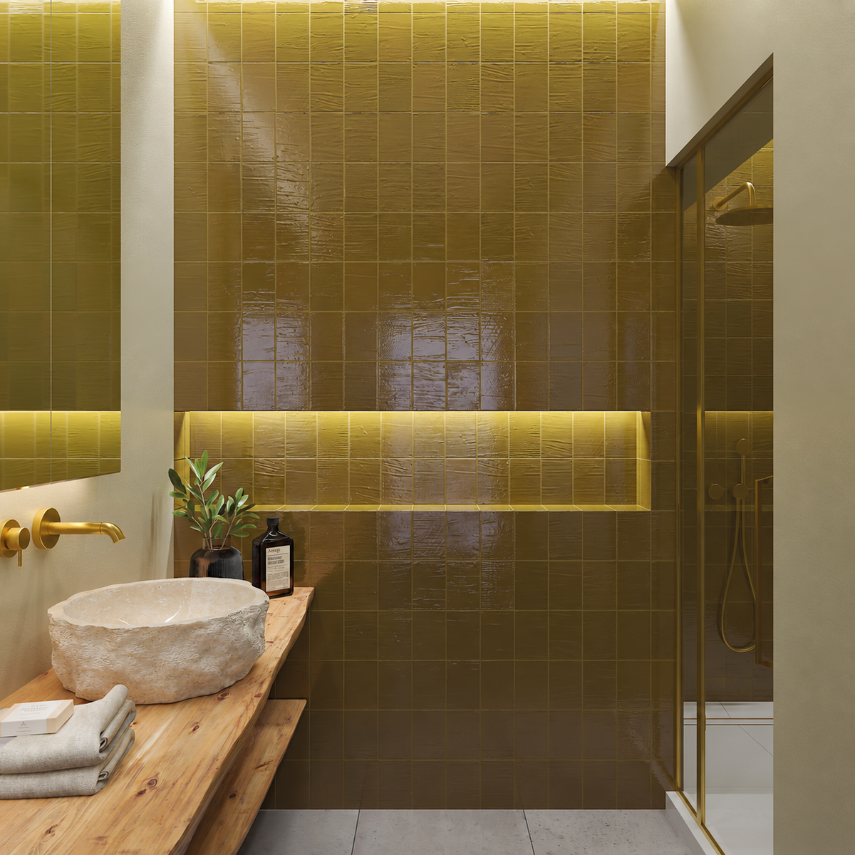 Malaca Ecru Olive ambiance