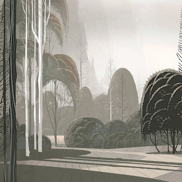 Papier peint panoramique Le Jardin Mystique Arte Dove - réf. 97551