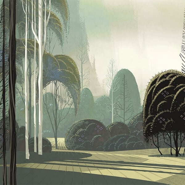 Papier peint panoramique Le Jardin Mystique Arte Fantasy - réf. 97550