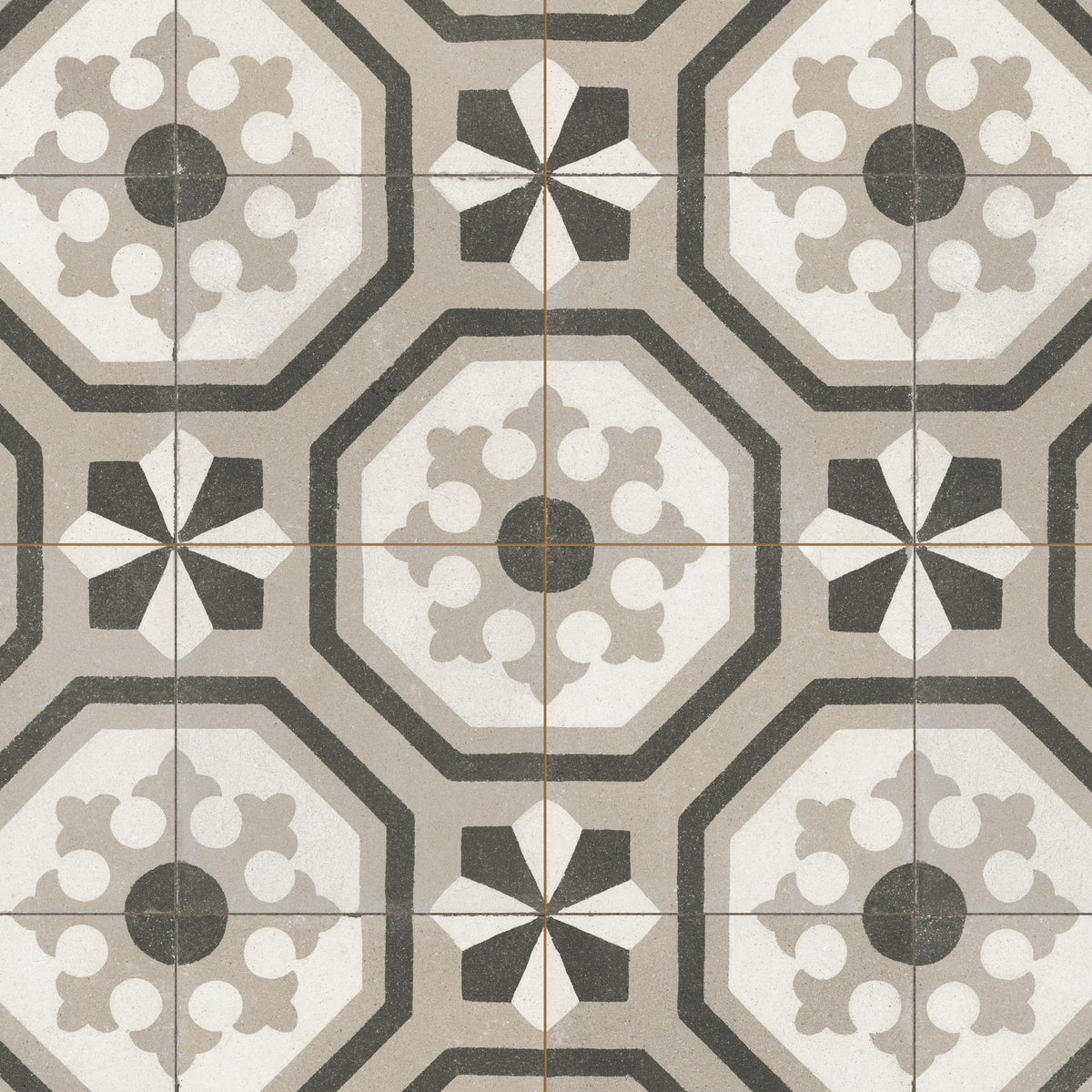 Carrelage Vintage effet Carreau ciment Multicolore Iluro 45x45x0,95 cm Ardina - Sol et mur intérieur Peronda