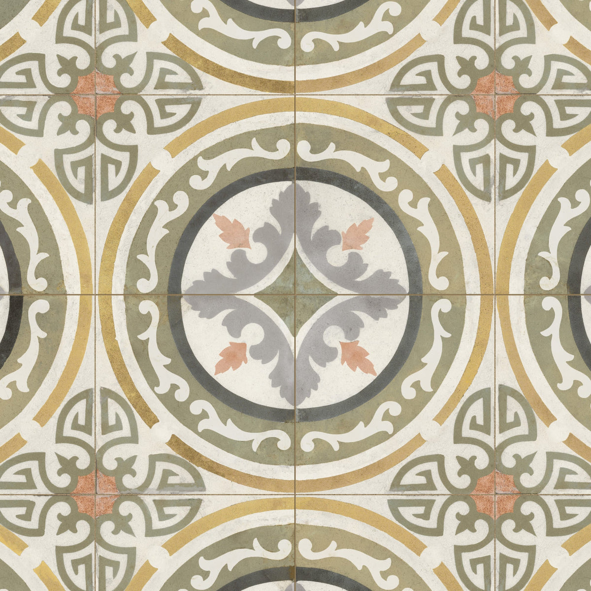 Carrelage Vintage effet Carreau ciment Multicolore Corduba 45x45x0,95 cm Florava - Sol et mur intérieur Peronda