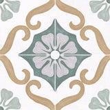 Carrelage effet Carreau ciment Florentis Bleu 22,3x22,3x0,9 cm Soriel - Sol et mur intérieur