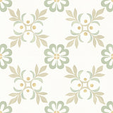 Carrelage effet Carreau ciment Roselis Vert 22,3x22,3x0,9 cm Levior - Sol et mur intérieur