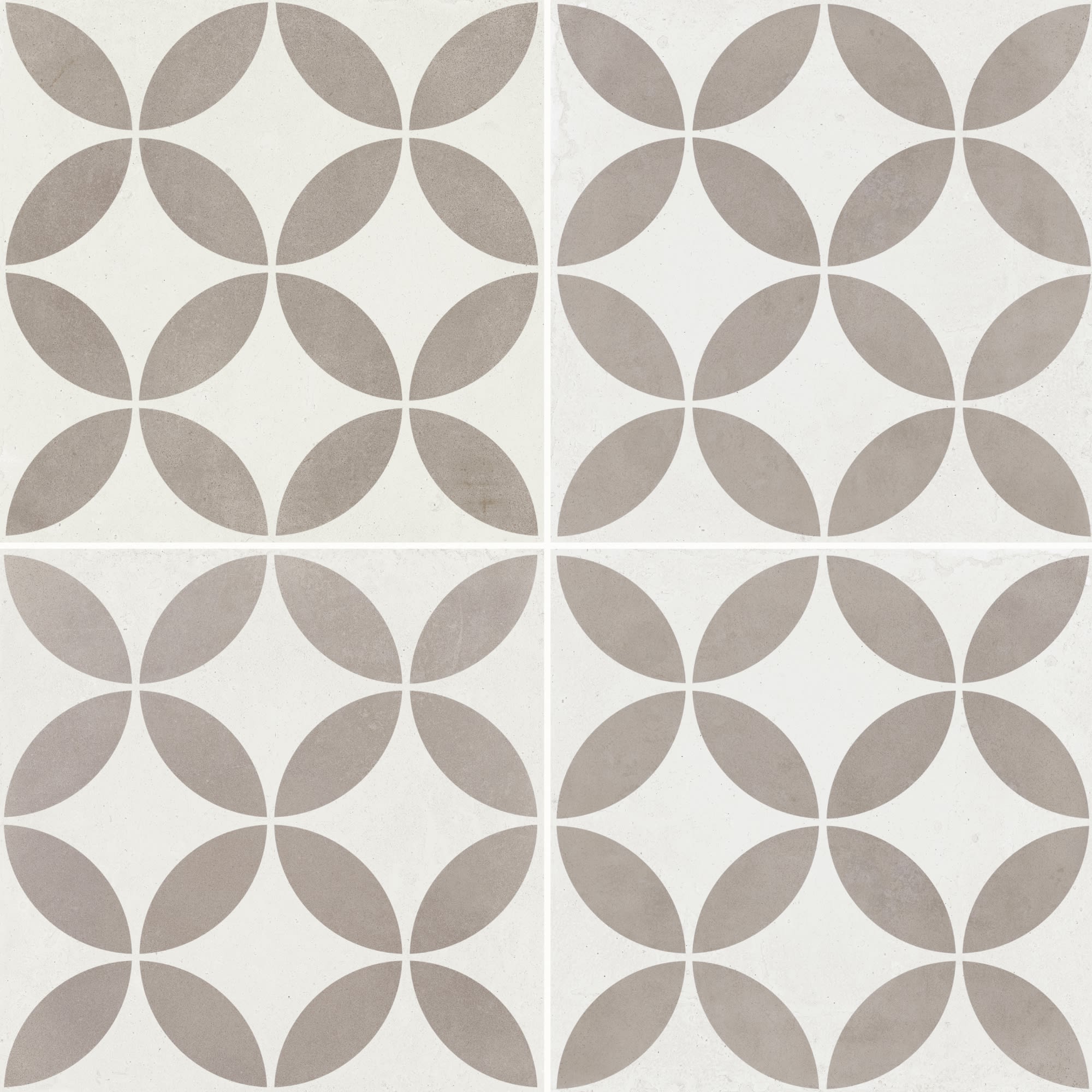 Carrelage effet Carreau ciment Axerio Greige 22,3x22,3x0,9 cm Savero - Sol et mur intérieur Peronda