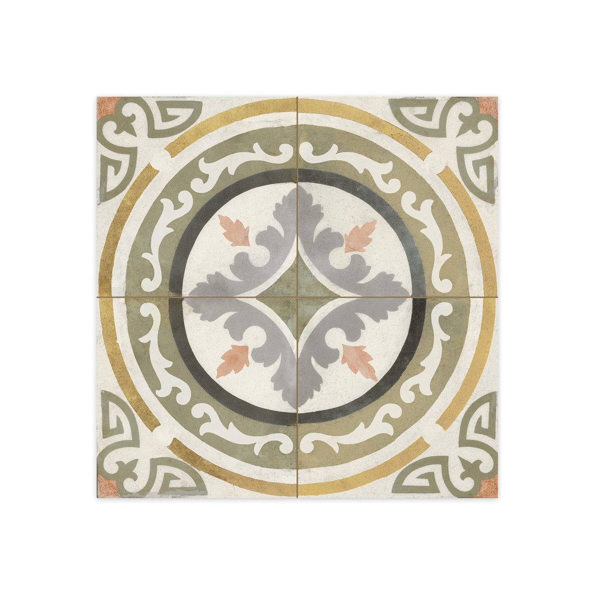 Carrelage Vintage effet Carreau ciment Multicolore Corduba 45x45x0,95 cm Florava - Sol et mur intérieur Peronda