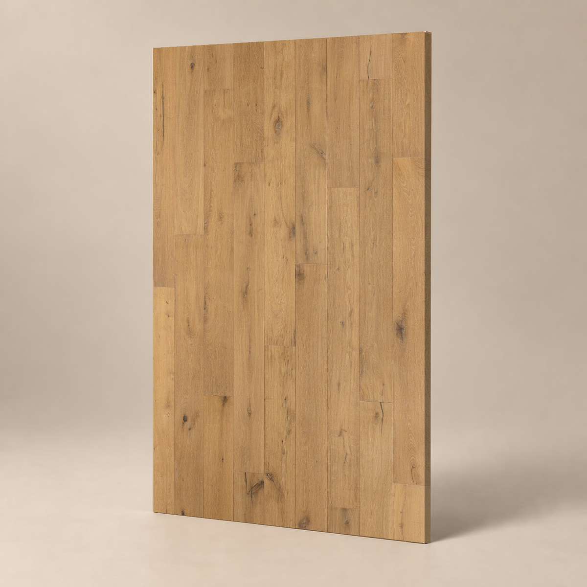 Parquet CLASSIC B - HONORAT - HUILE UV — échantillon sur fond grège