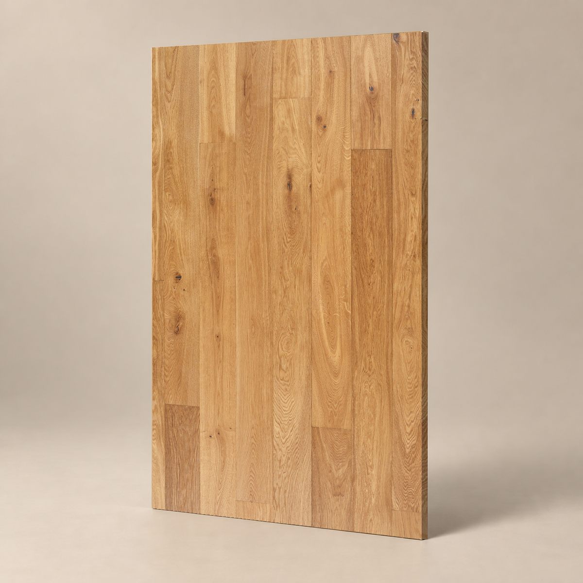 Parquet ABCD - CHALON - HUILE UV — échantillon sur fond grège