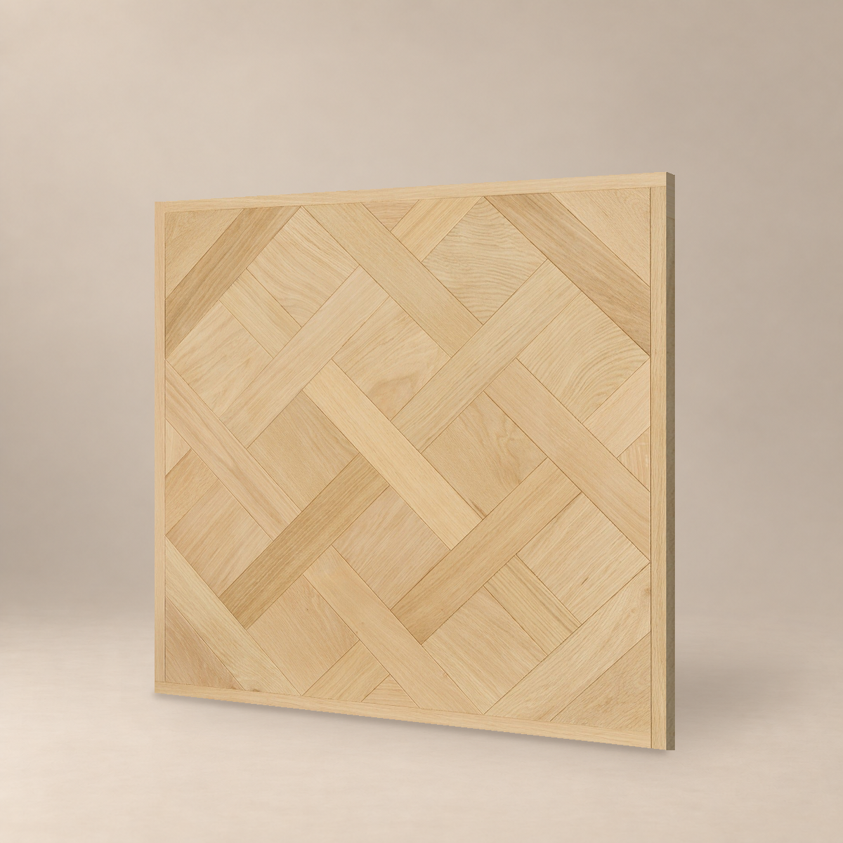 Parquet ABC - NON FINI - VERSAILLES — échantillon sur fond grège