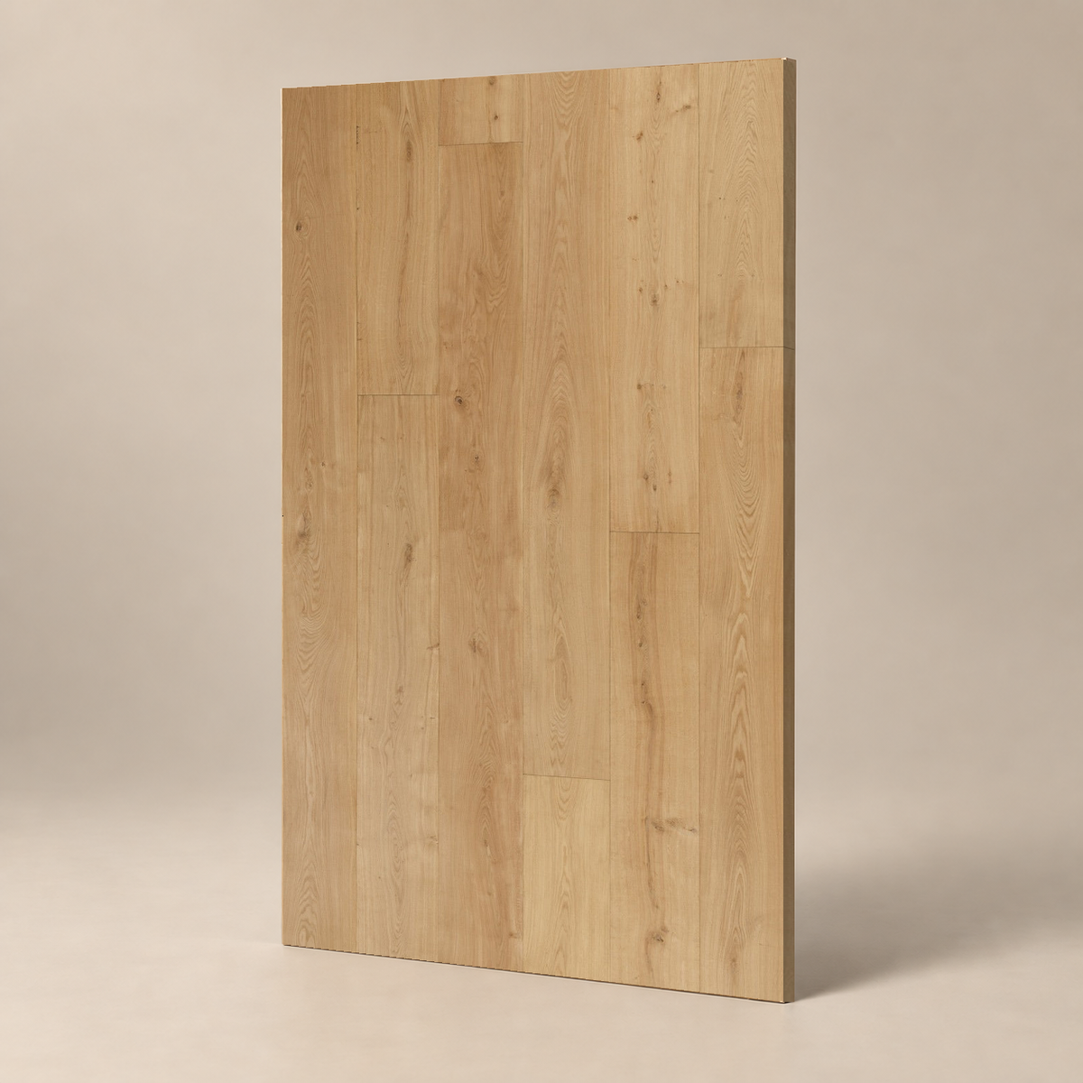 Parquet CLASSIC B - BRUT - XL PLANK — échantillon sur fond grège