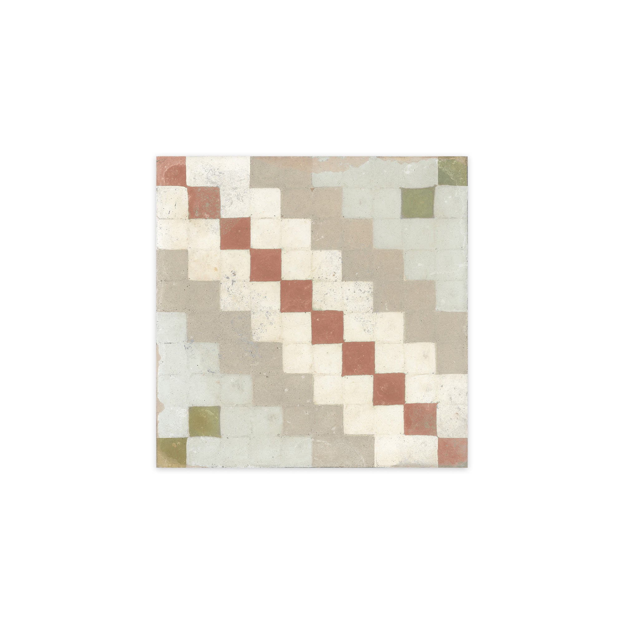 Carrelage Vintage effet Carreau ciment Multicolore Ardessa 22,3x22,3x0,9 cm Morava - Sol et mur intérieur Peronda