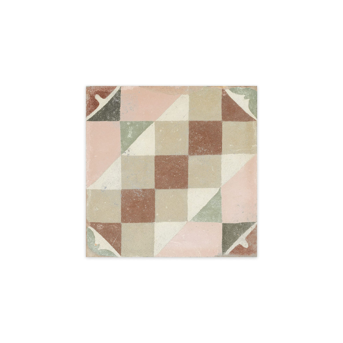 Carrelage Vintage effet Carreau ciment Multicolore Valterra 22,3x22,3x0,9 cm Morava - Sol et mur intérieur Peronda