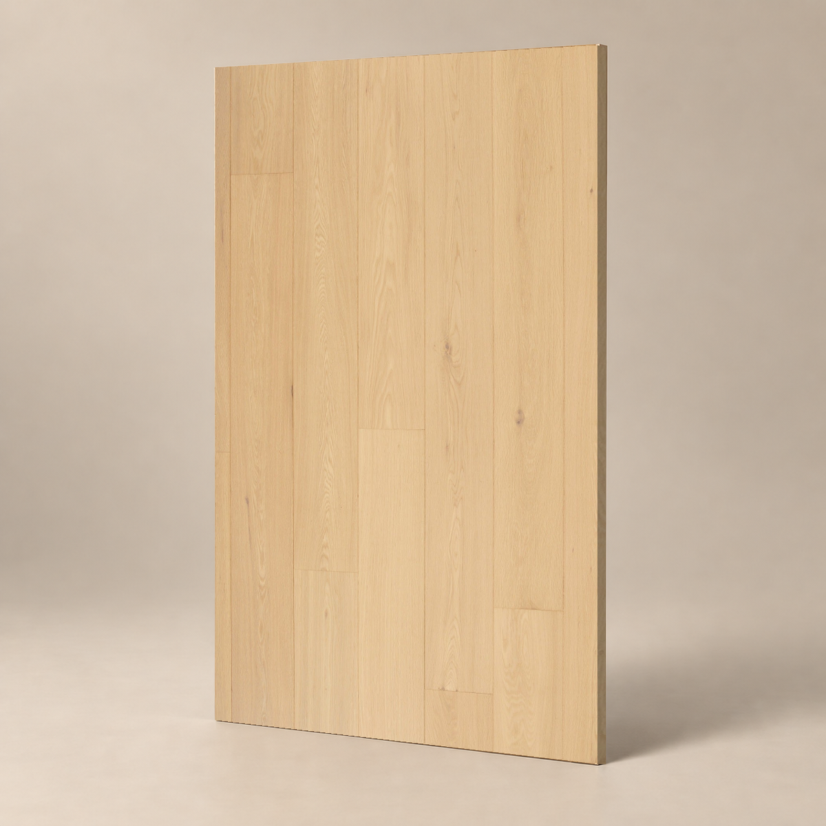 Parquet ABC - RIESLING - VERNIS UV — échantillon sur fond grège