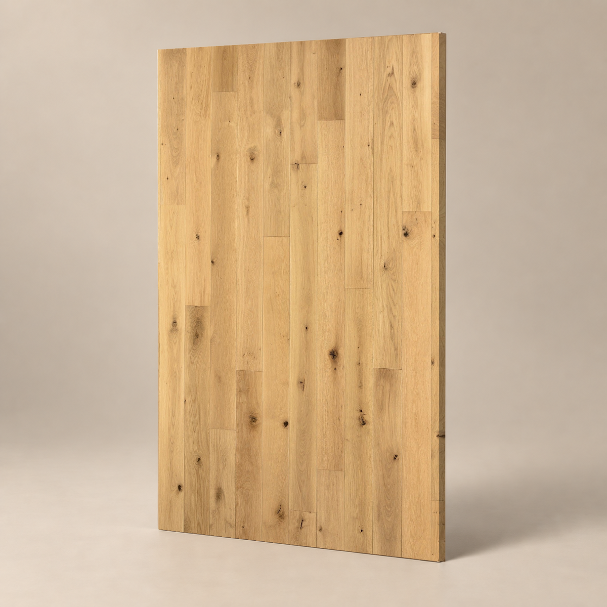 Parquet CLASSIC A - CHARENTES - VERNIS UV — échantillon sur fond grège