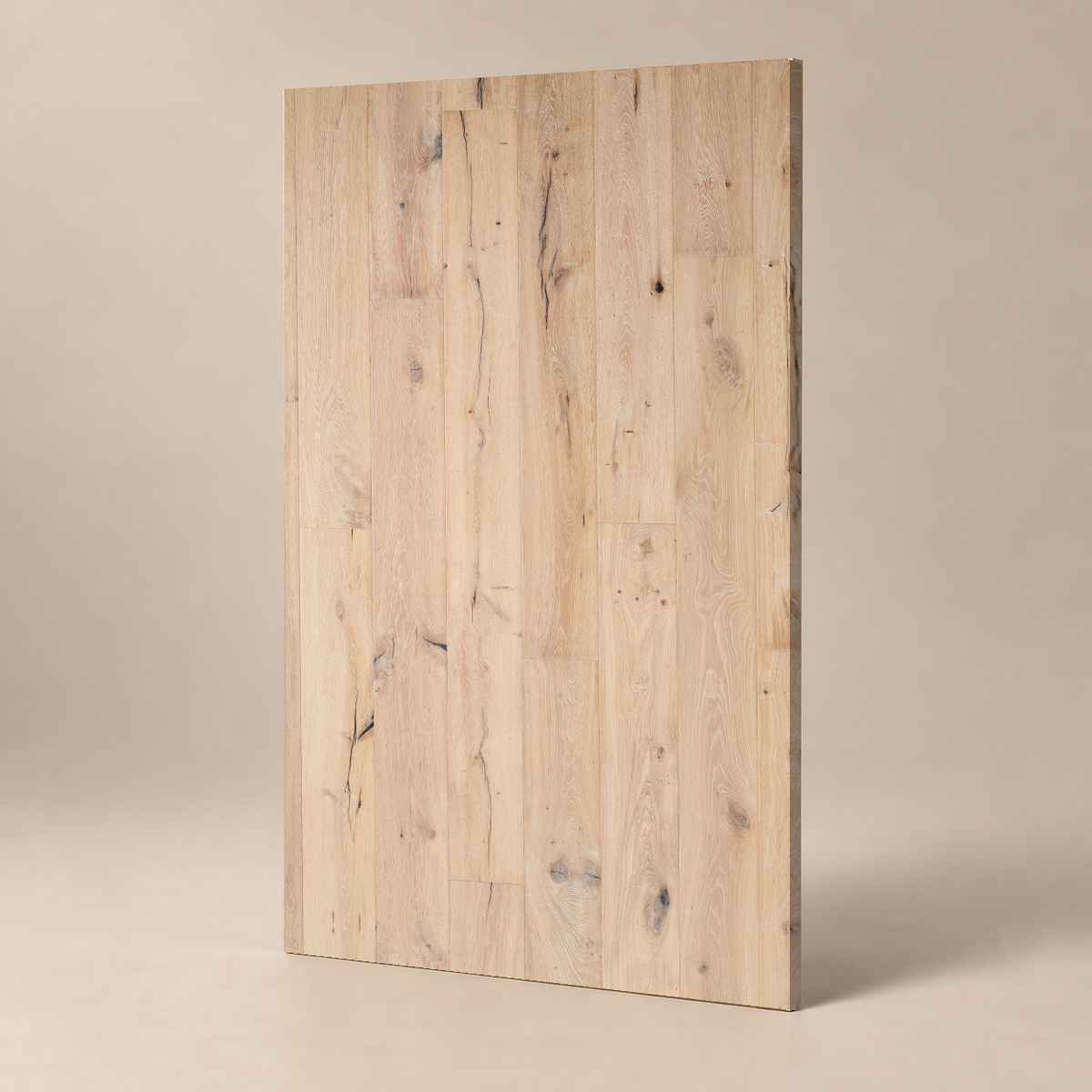 Parquet CLASSIC B - GUYANA - HUILE UV — échantillon sur fond grège