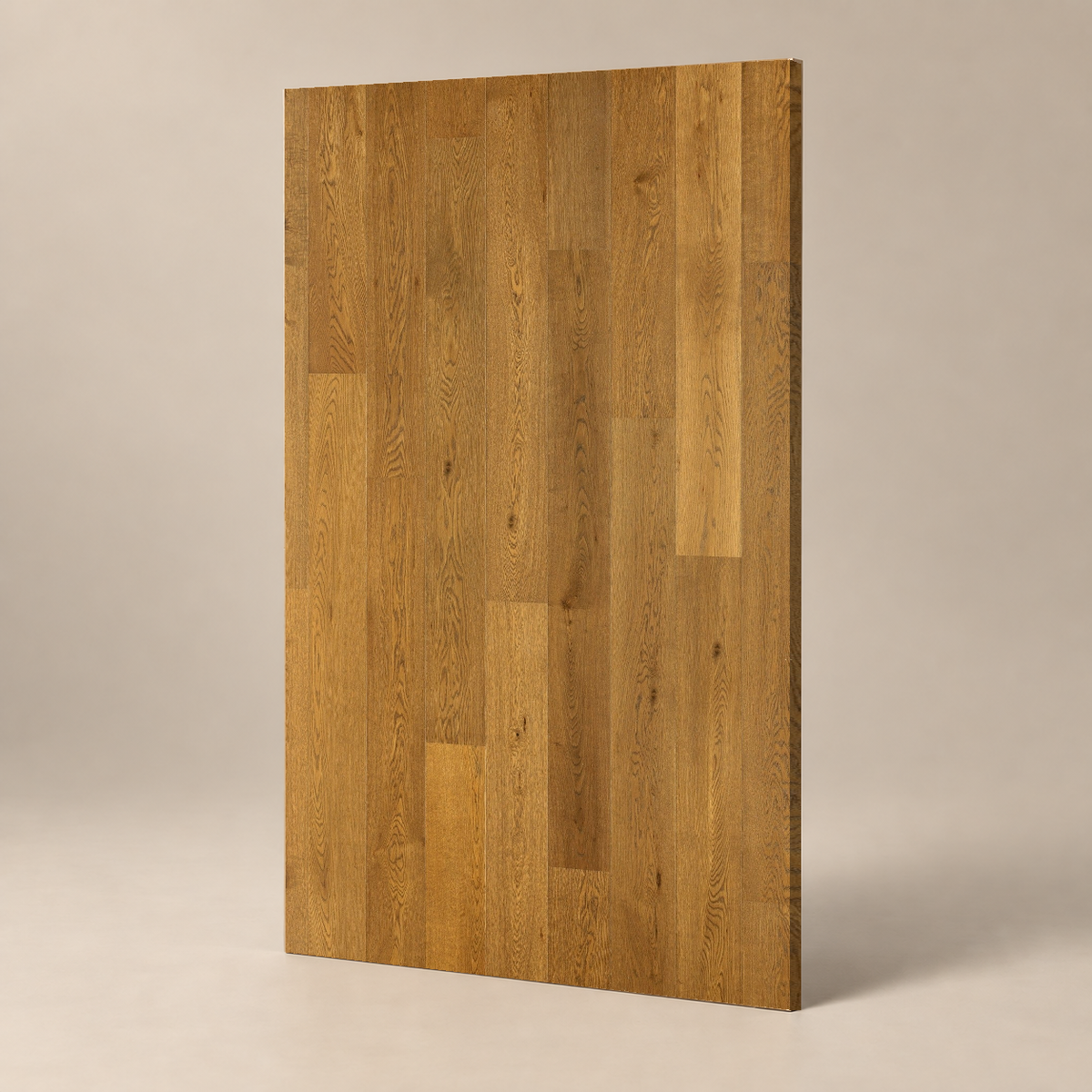 Parquet ABCD - NOIRMOUTIER - VERNIS UV — échantillon sur fond grège