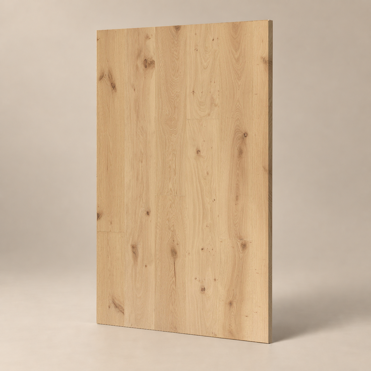 Parquet CLASSIC A - INVISIBLE - VERNIS UV — échantillon sur fond grège