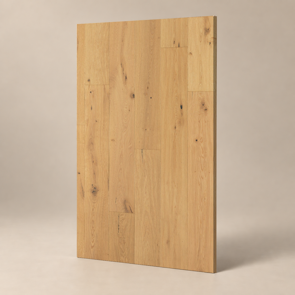 Parquet CLASSIC B - MEURSAULT - HUILE OXI FUMÉE — échantillon sur fond grège