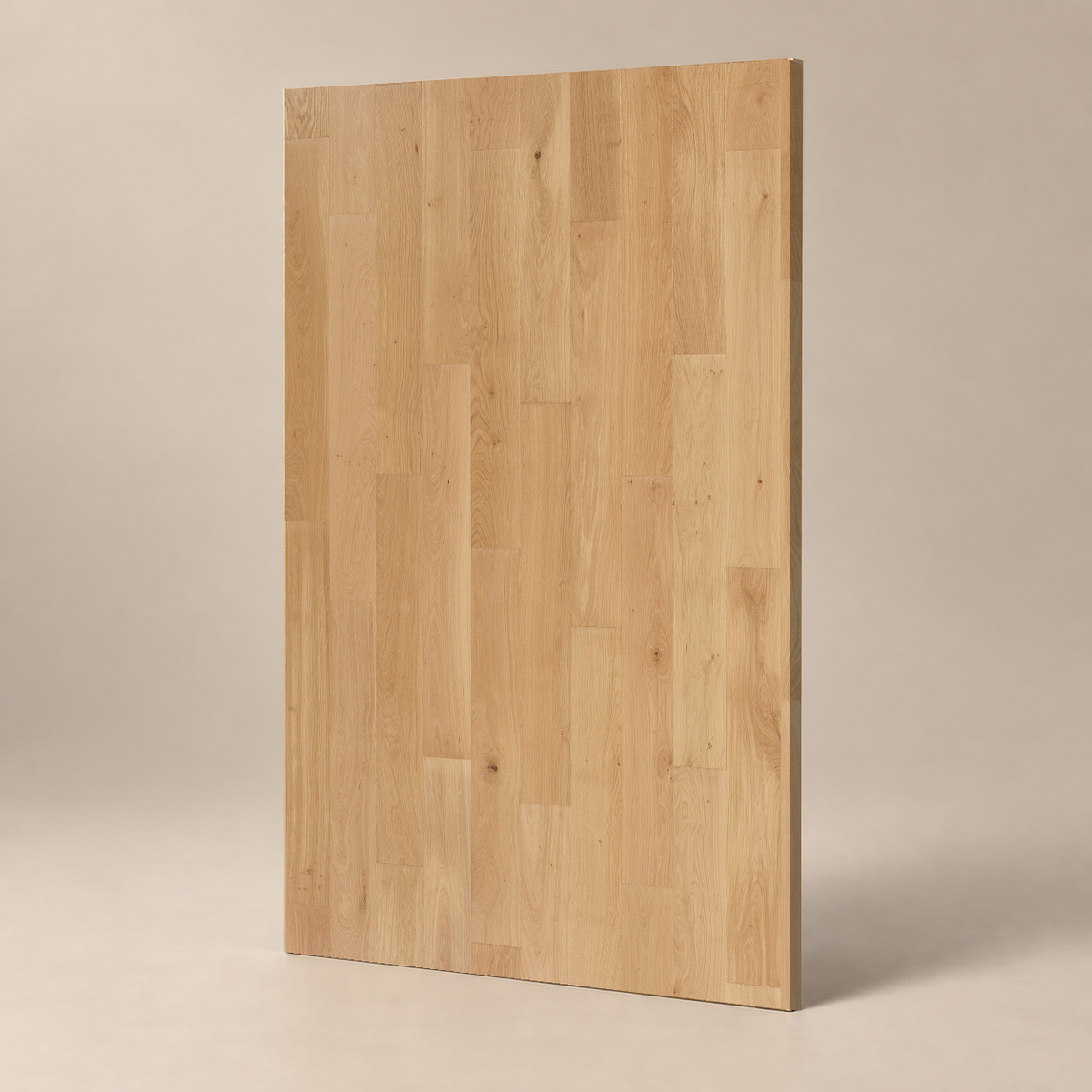 Parquet ABCD - INVISIBLE - VERNIS UV — échantillon sur fond grège