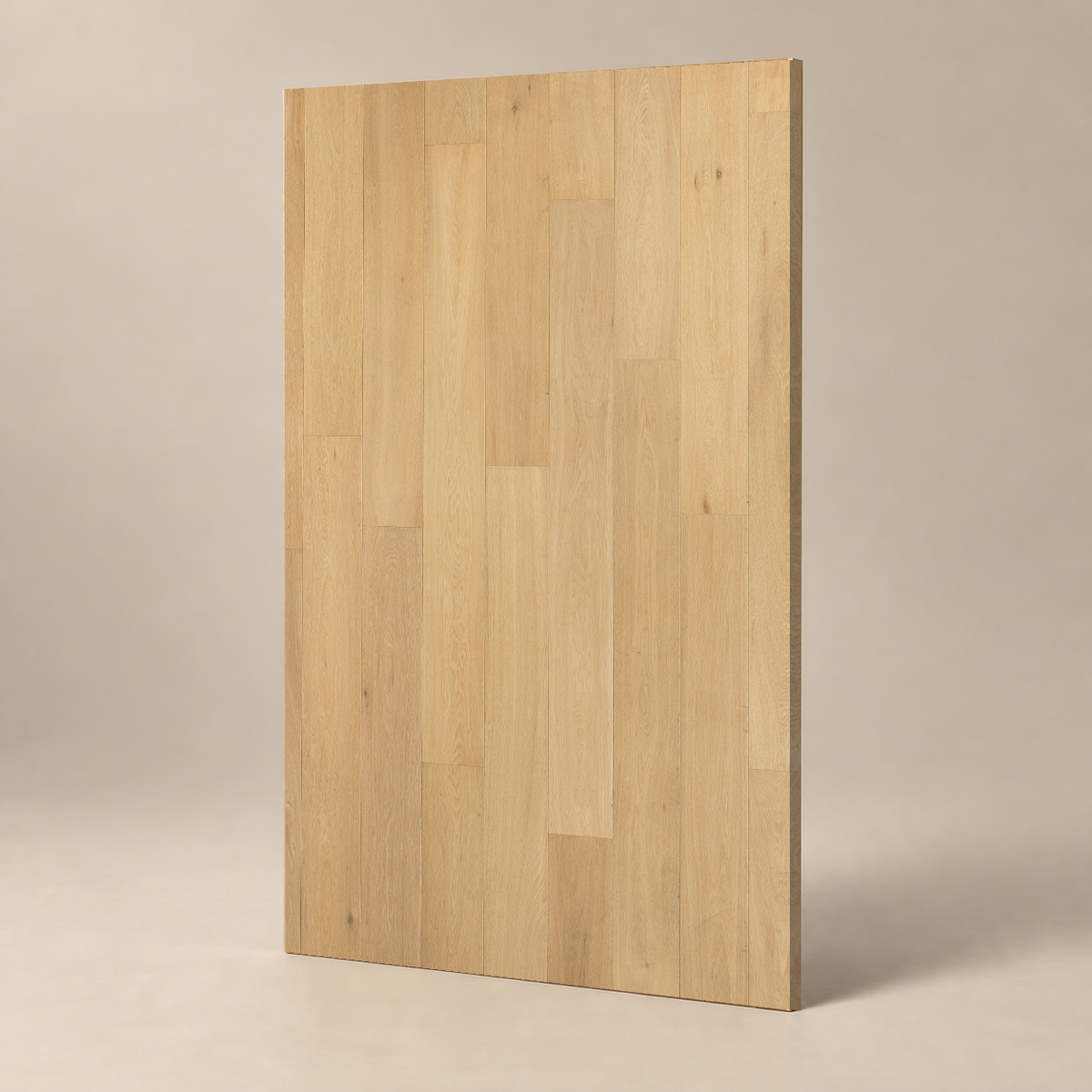 Parquet ABC - INVISIBLE - VERNIS UV — échantillon sur fond grège