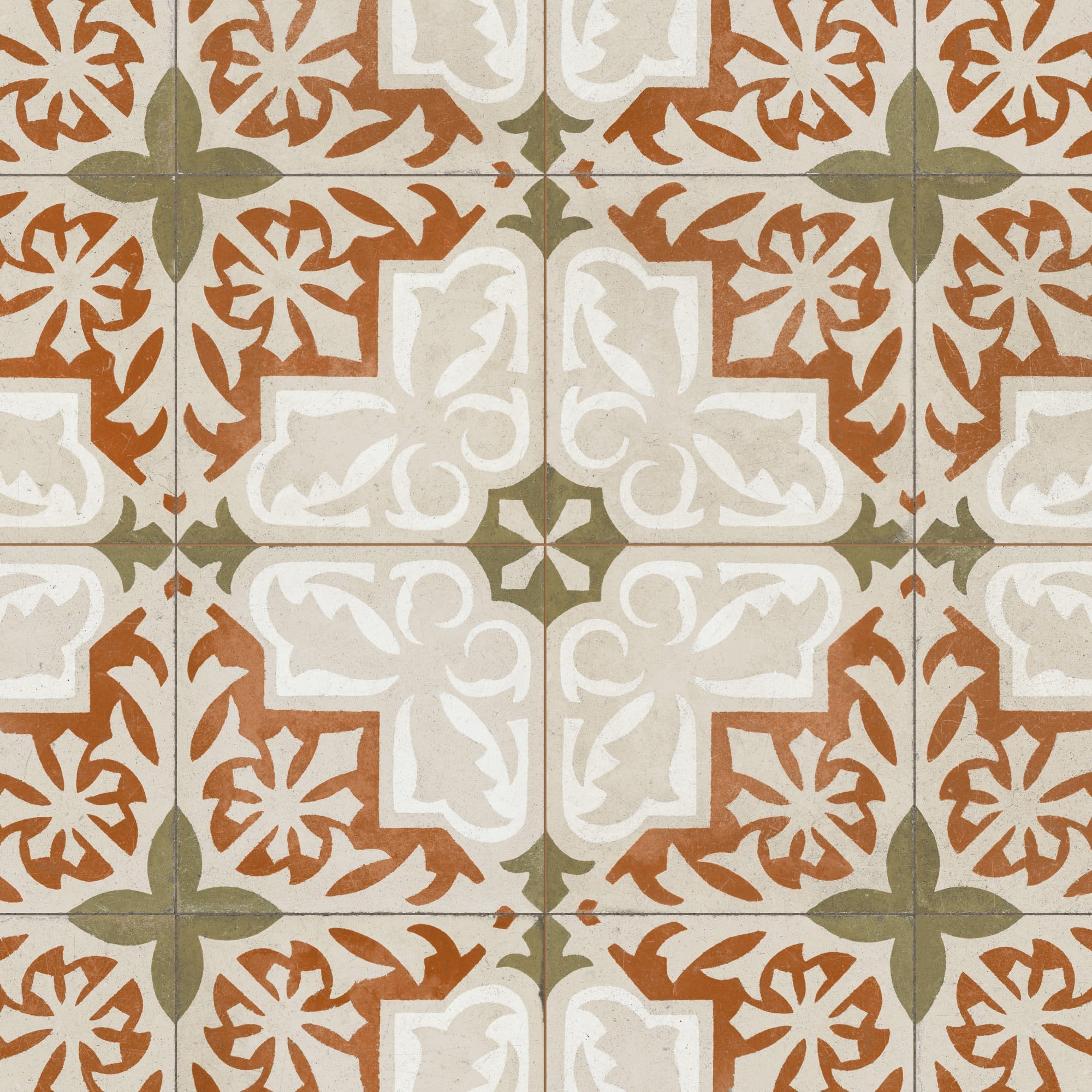 Carrelage Vintage effet Carreau ciment Multicolore Toletum 45x45x0,95 cm Ardina - Sol et mur intérieur Peronda