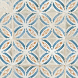 Carrelage Vintage effet Carreau ciment Bleu Arelate 45x45x0,95 cm Orlena - Sol et mur intérieur