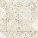 Carrelage Vintage effet Carreau ciment Blanc 45x45x0,95 cm Calenza - Sol et mur intérieur