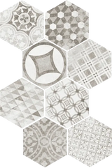 Hexatile Cement Cement Garden Grey