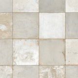 Carrelage Vintage effet Carreau ciment Gris Damier 45x45x0,95 cm Rosaria - Sol et mur intérieur