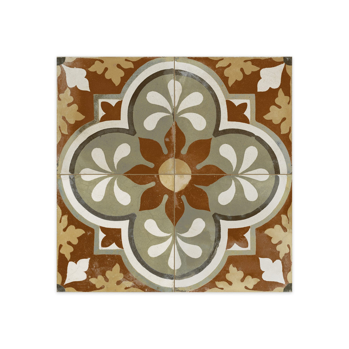 Carrelage Vintage effet Carreau ciment Multicolore Ilerda 45x45x0,95 cm Florava - Sol et mur intérieur Peronda