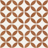 Carrelage effet Carreau ciment Axerio Terracotta 22,3x22,3x0,9 cm Savero - Sol et mur intérieur