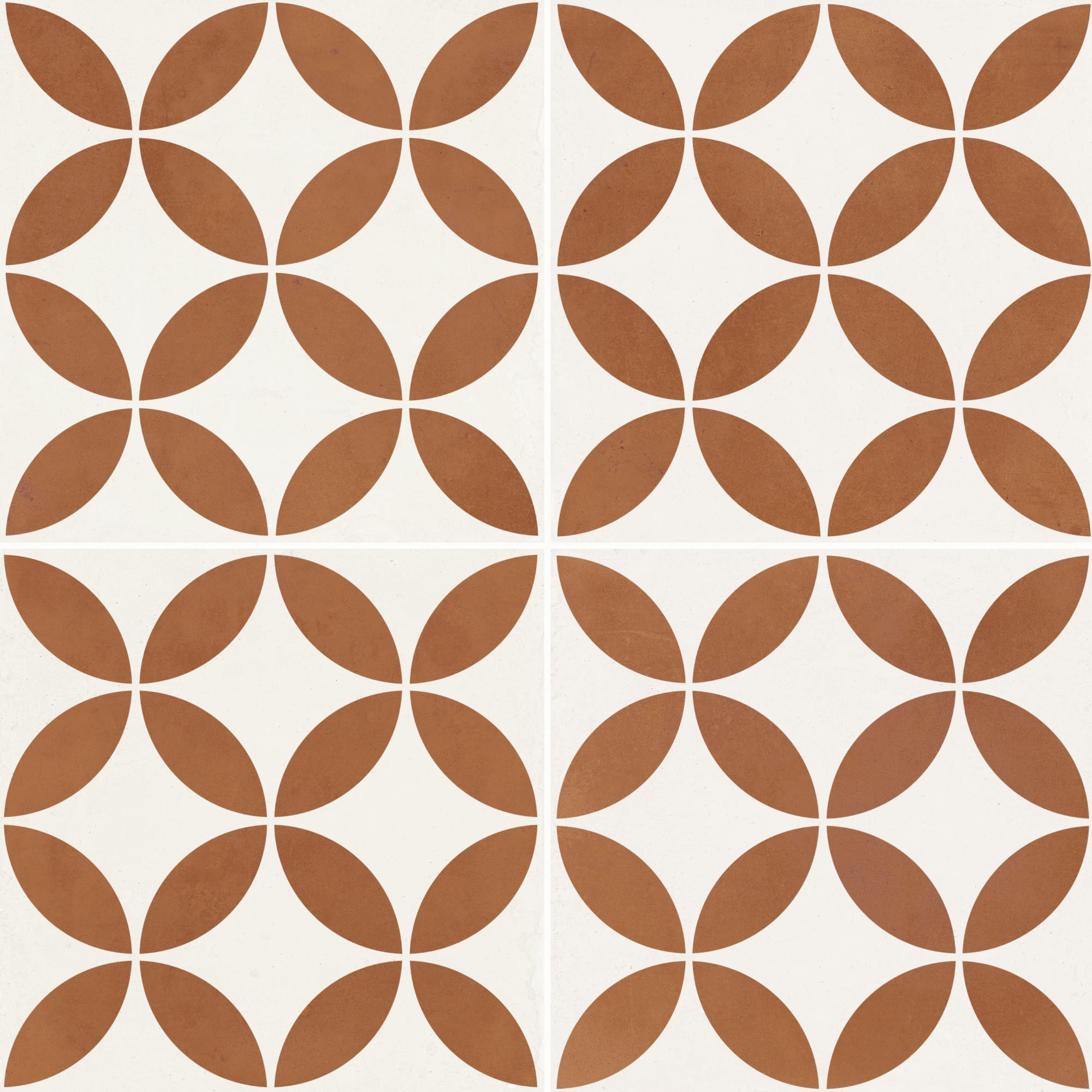 Carrelage effet Carreau ciment Axerio Terracotta 22,3x22,3x0,9 cm Savero - Sol et mur intérieur Peronda