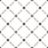 Carrelage effet Carreau ciment Floreva Beige 12,3x12,3x0,87 cm Tanerio - Sol et mur intérieur