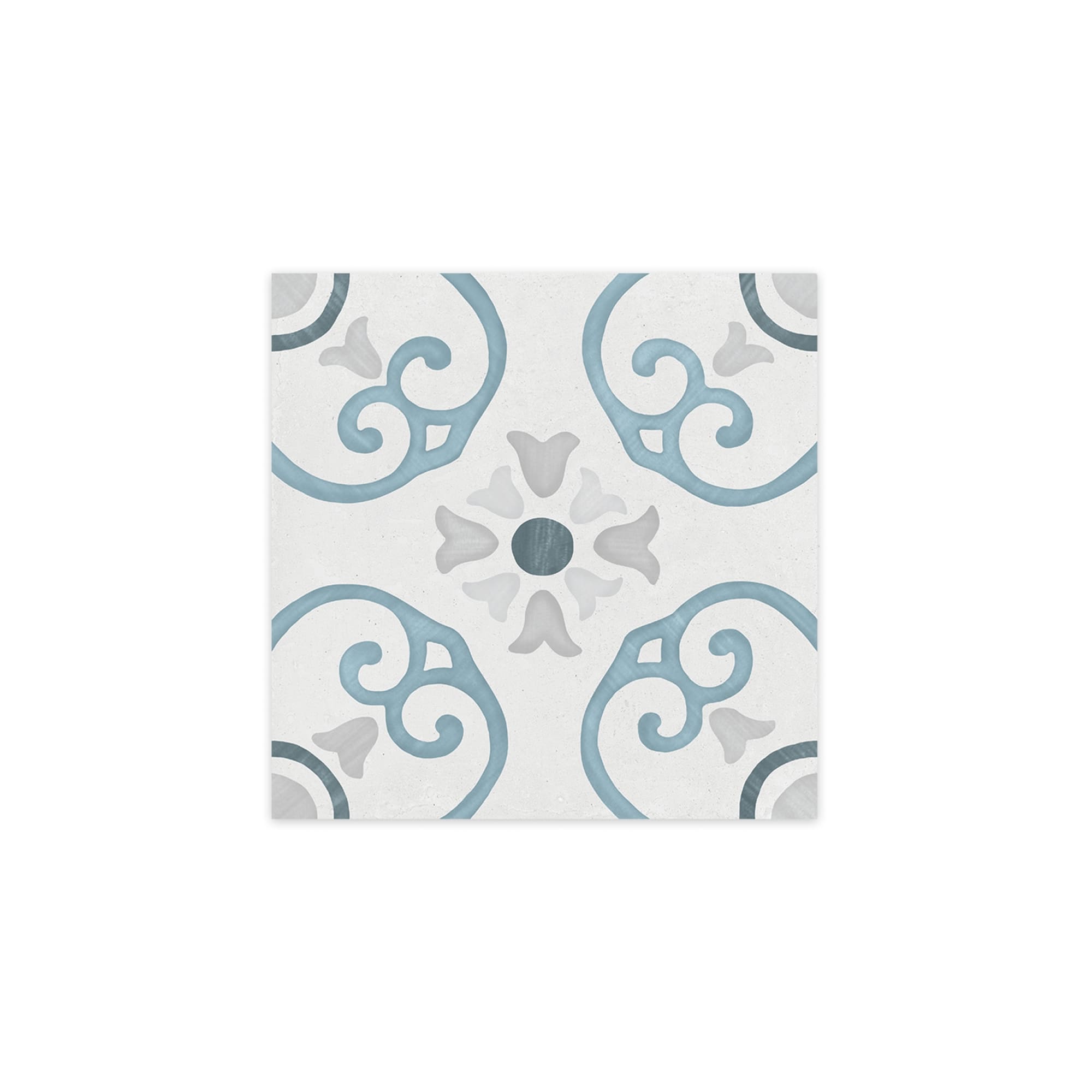 Carrelage effet Carreau ciment Nerelia Bleu 22,3x22,3x0,9 cm Ventoril - Sol et mur intérieur Peronda