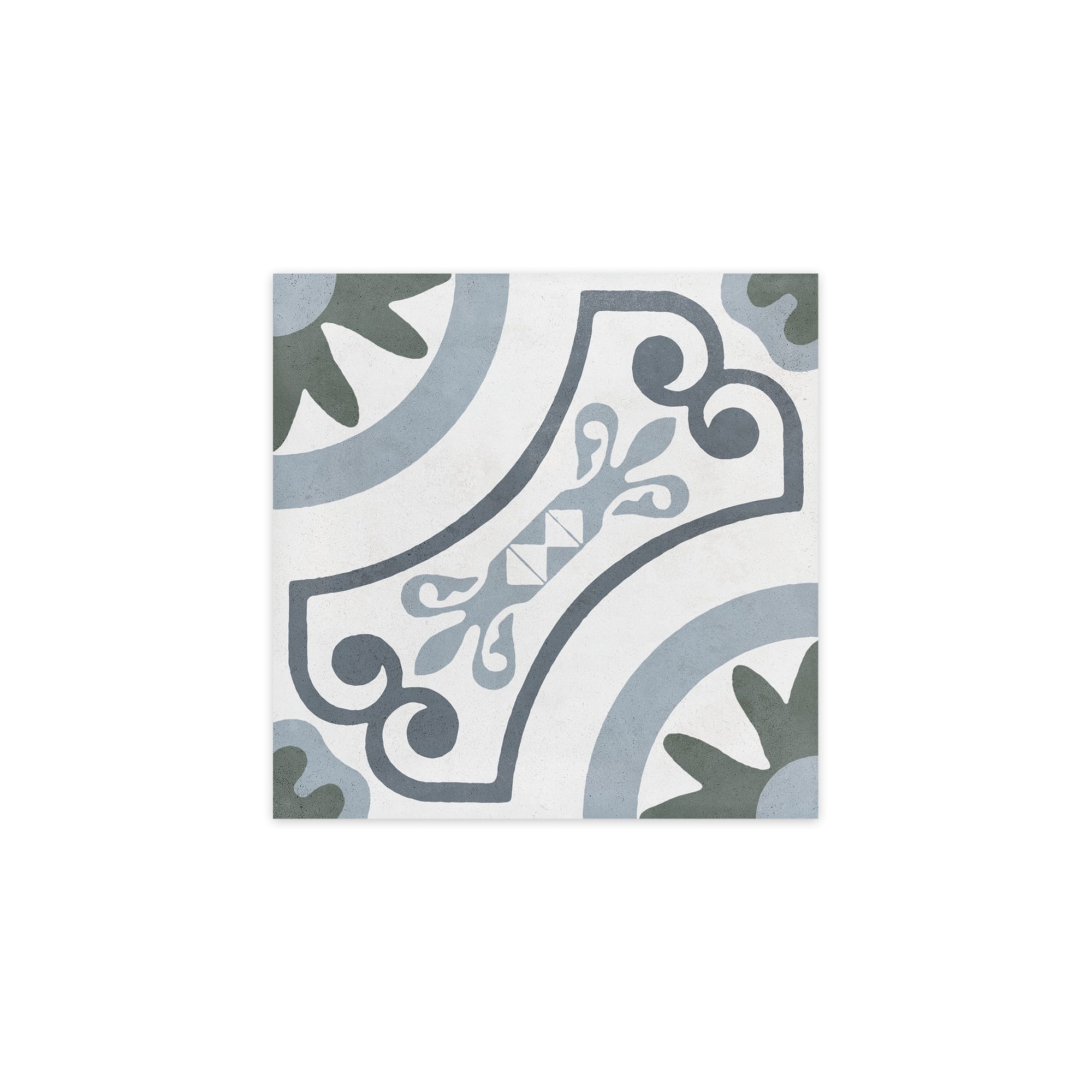 Carrelage effet Carreau ciment Averisca Bleu 22,3x22,3x0,9 cm Novera - Sol et mur intérieur Peronda