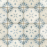Carrelage Vintage effet Carreau ciment Bleu 45x45x0,95 cm Calenza - Sol et mur intérieur