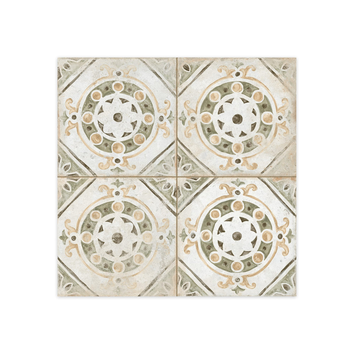 Carrelage Vintage effet Carreau ciment Multicolore Tingis 45x45x0,95 cm Velora - Sol et mur intérieur Peronda
