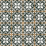 Carrelage effet Carreau ciment Azanel Noir 12,4x12,4x0,8 cm Serano - Sol et mur intérieur