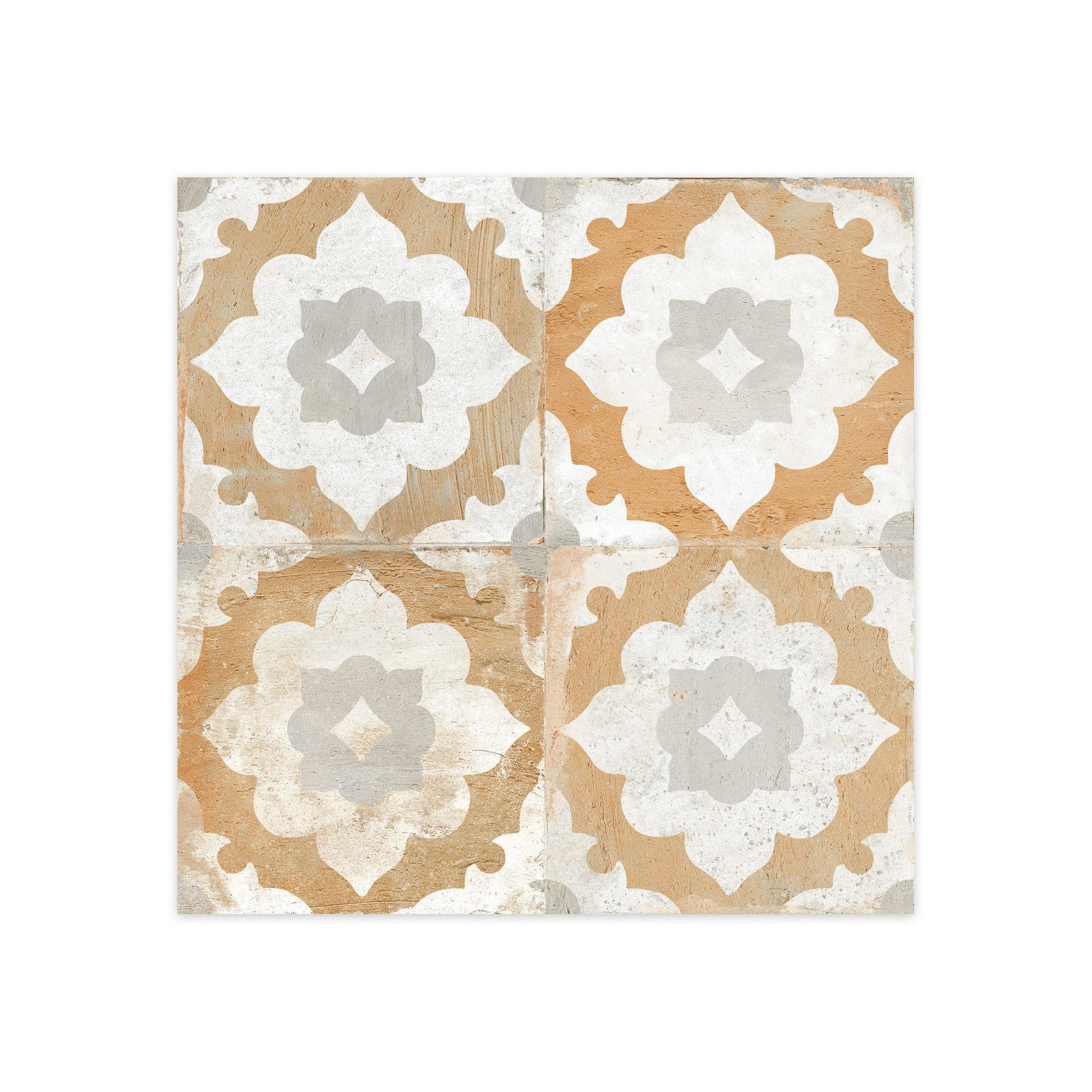 Carrelage Vintage effet Carreau ciment Jaune Ravenna 45x45x0,95 cm Rosaria - Sol et mur intérieur Peronda