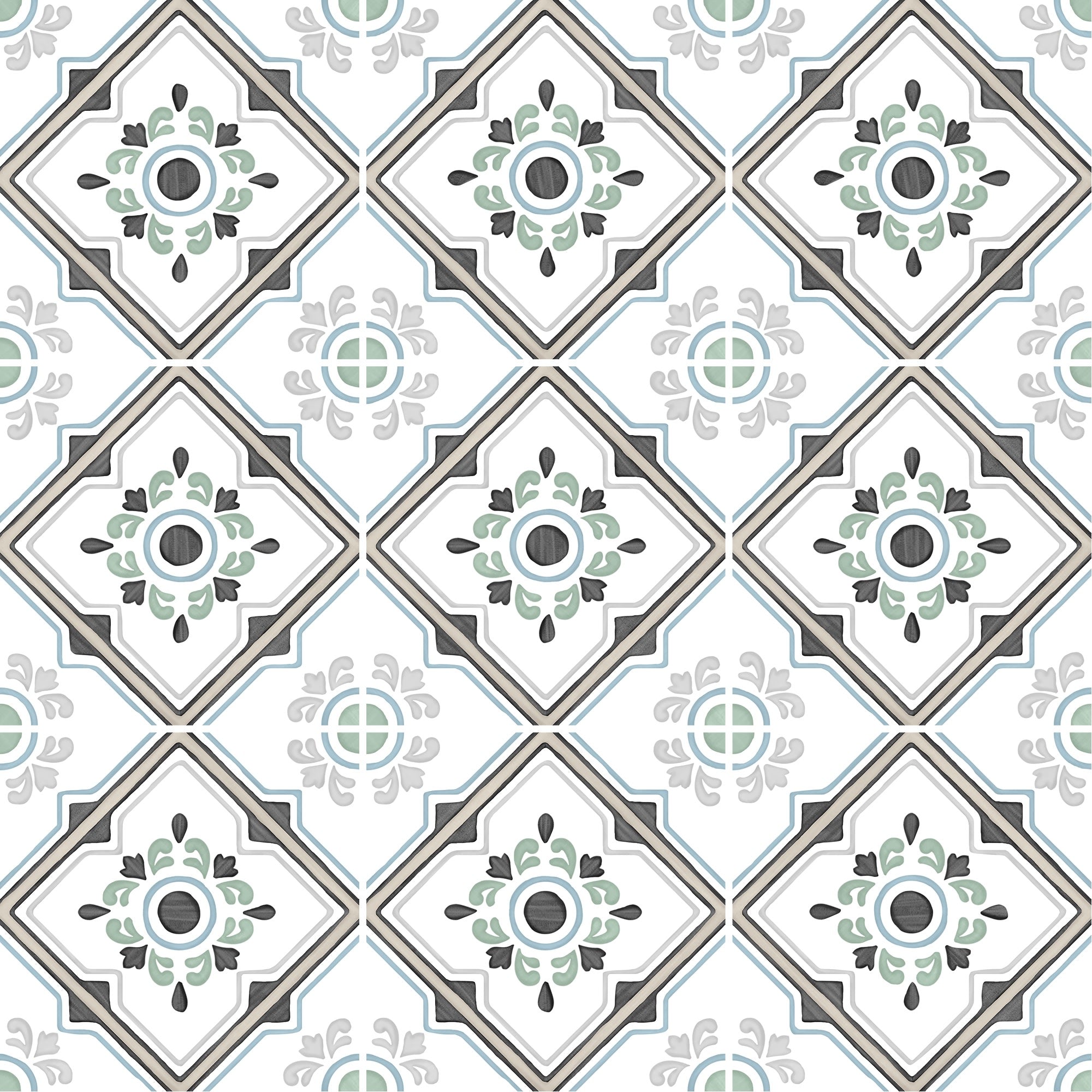 Carrelage effet Carreau ciment Cirelia Beige 12,3x12,3x0,87 cm Tanerio - Sol et mur intérieur Peronda