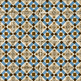 Carrelage Vintage effet Carreau ciment Bleu Knossos 45x45x0,95 cm Azoria - Sol et mur intérieur