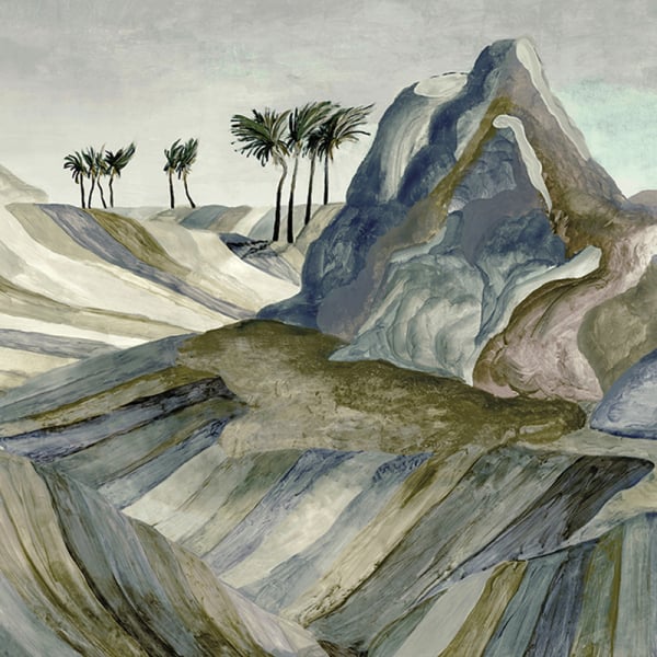 Papier peint panoramique Zerzura Arte Desert Night - réf. 74062