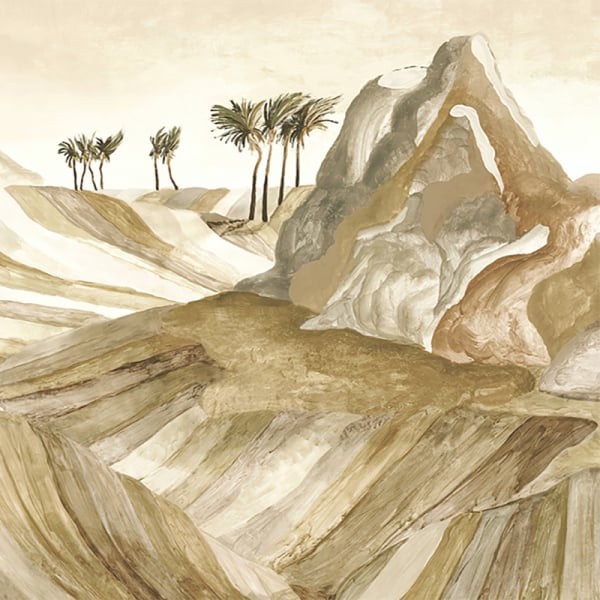 Papier peint panoramique Zerzura Arte Limestone Dune - réf. 74061