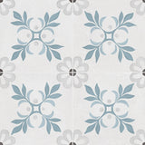 Carrelage effet Carreau ciment Roselis Bleu 22,3x22,3x0,9 cm Ventoril - Sol et mur intérieur