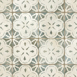 Carrelage Vintage effet Carreau ciment Vert 45x45x0,95 cm Calenza - Sol et mur intérieur